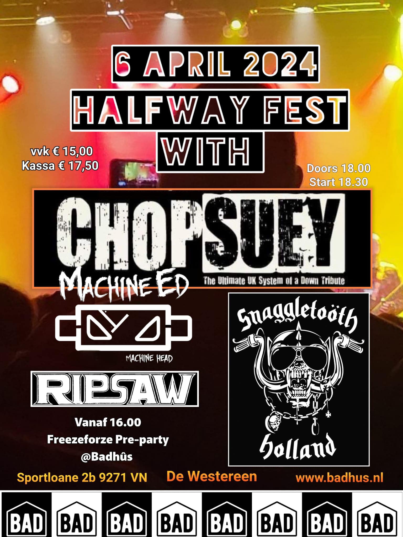 6 APRIL   HALFWAY FEST